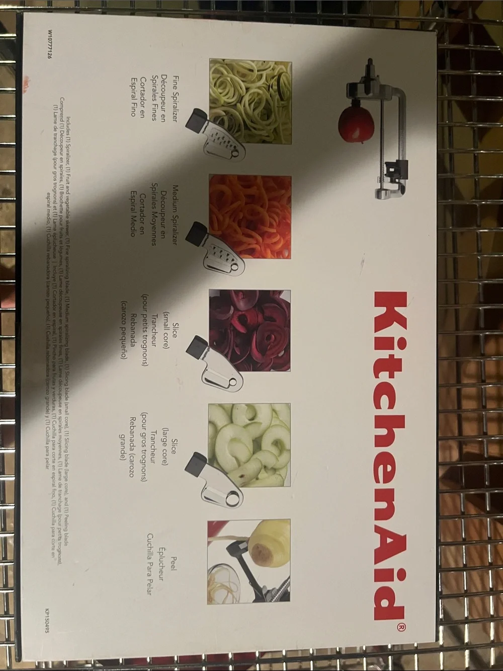 KitchenAid Red Spiralizer Attachment for Stand Mixer – Spiral & Slice
